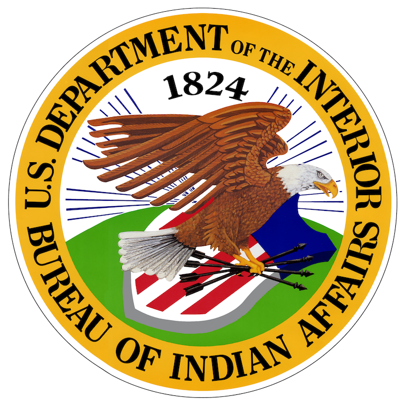 U.S Department of the Interior Bureau of Indian Affairs badge