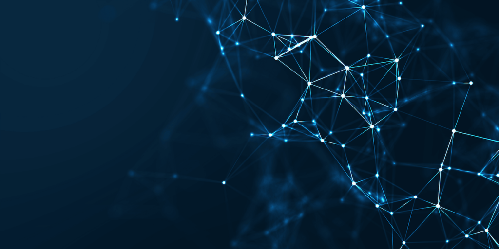 information technology blue background